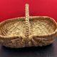 Antique Wicker Basket Picking Basket in good condition 41 x 27 x 26 cm