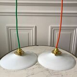 Suspension in smooth opaline green thread early twentieth century