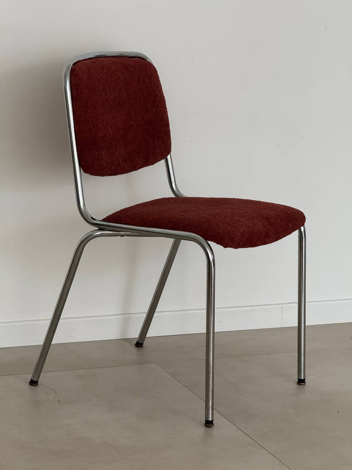 Vintage chrome stainless steel chair 1970