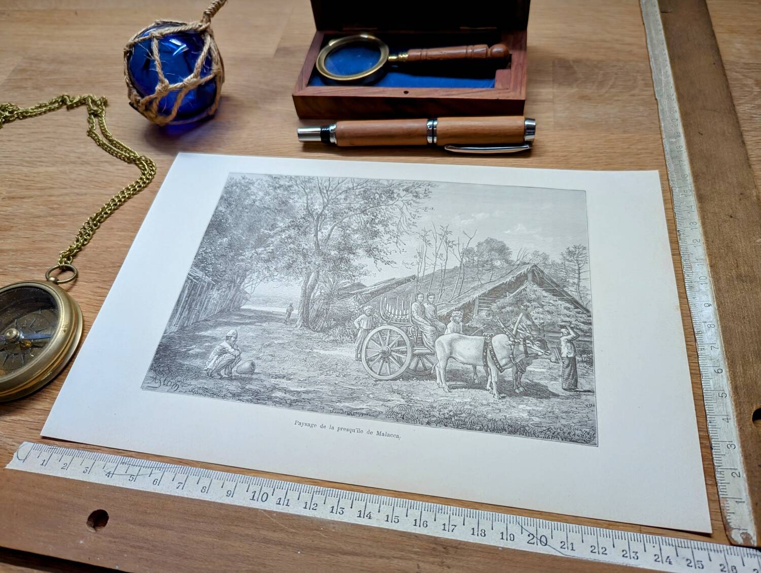 Printed in 1898, Malacca Peninsula, Malaysia.