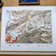 Le Saint-Gothard, Suisse, carte originale imprimée en 1878