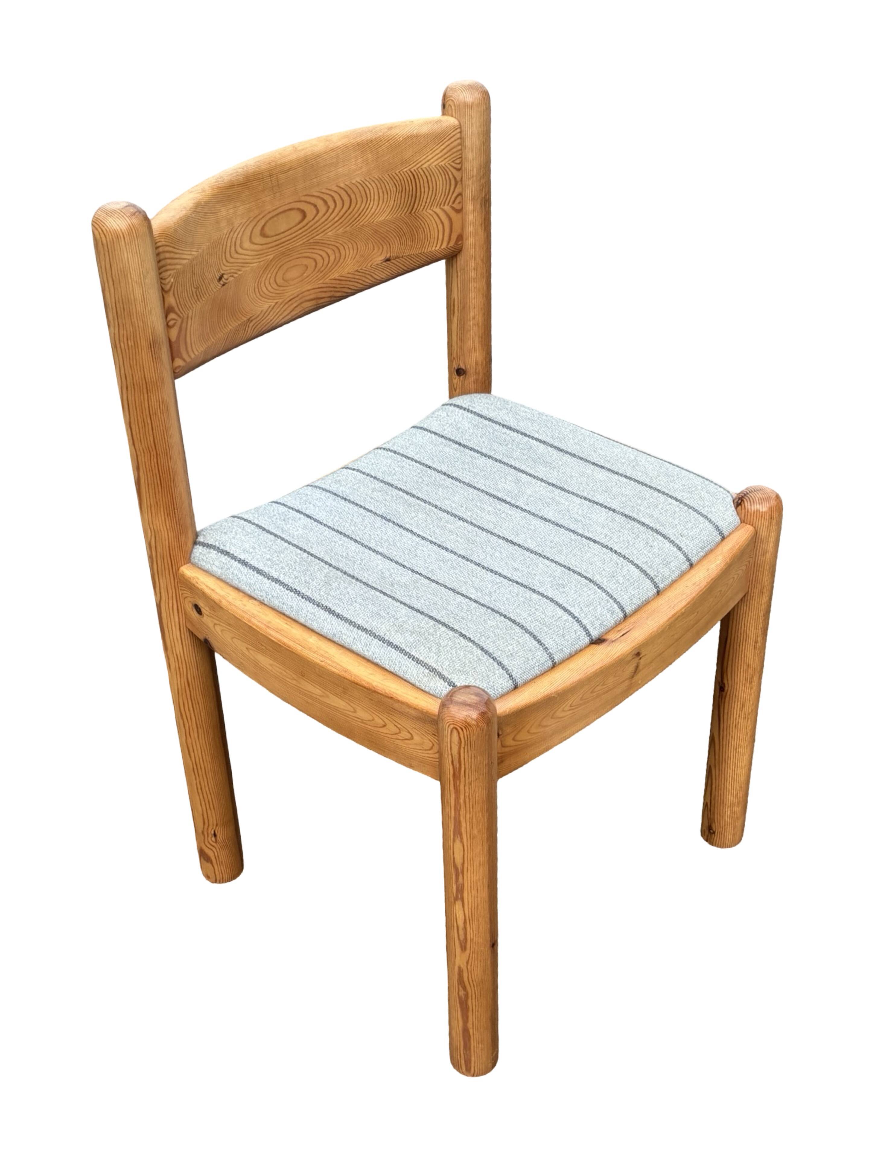Vintage set of four Pinewood dining chairs Denmark
