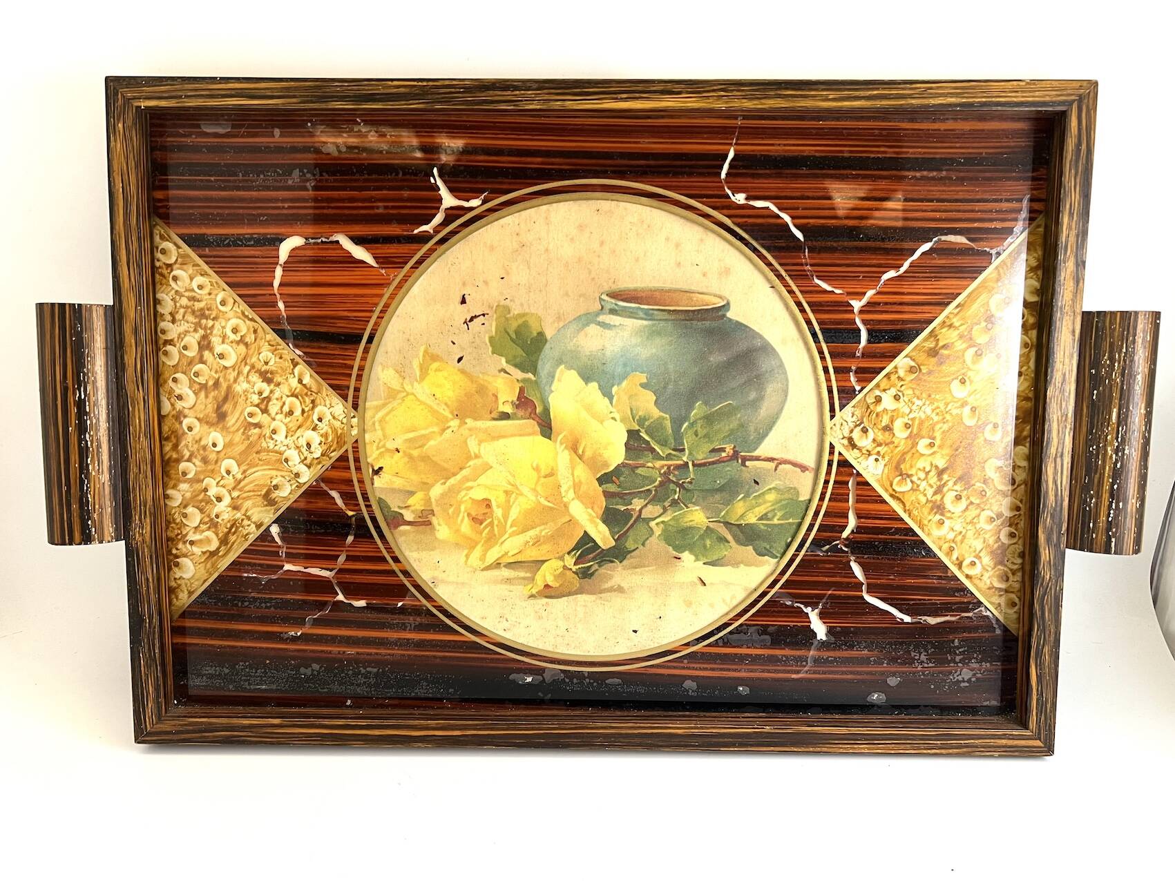 Vintage wooden tray