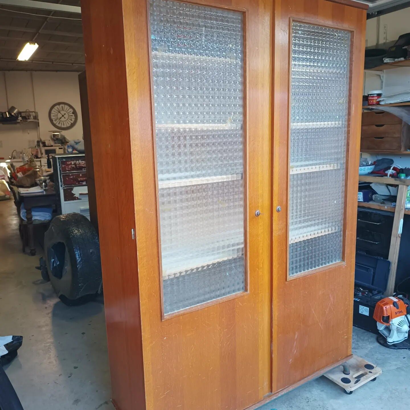 Vintage school cabinet