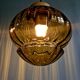 Set of 3 amber glass pendant lights, RAAK Amsterdam, 1970