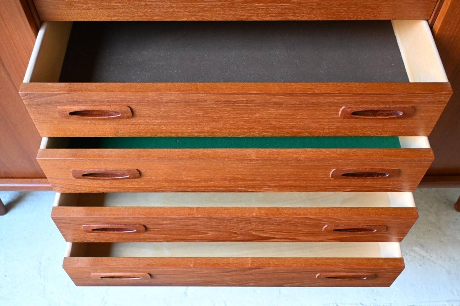 Danish Deaign Highboard by H.P. Hansen in Teak