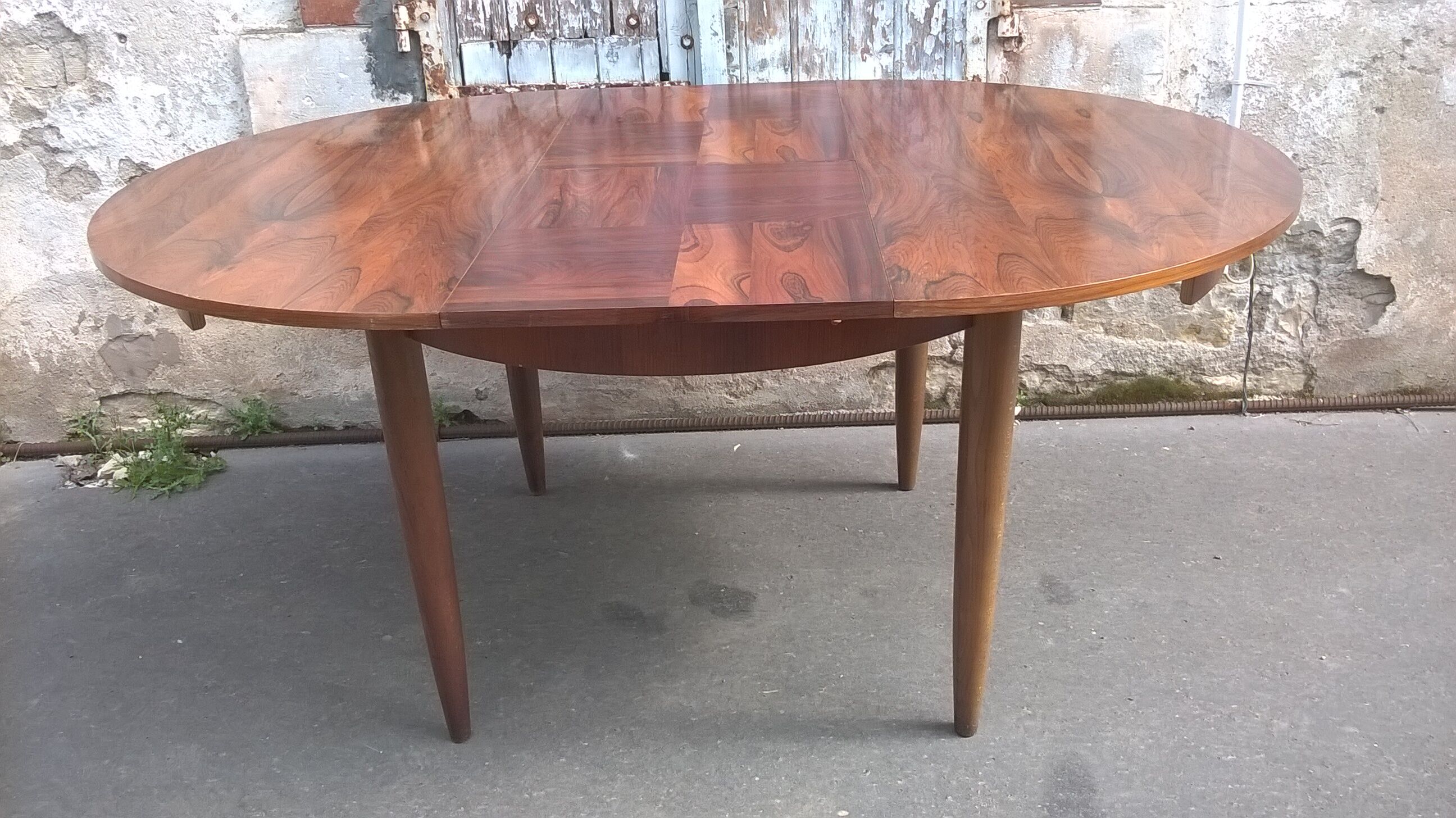 Scandinavian rosewood extension table