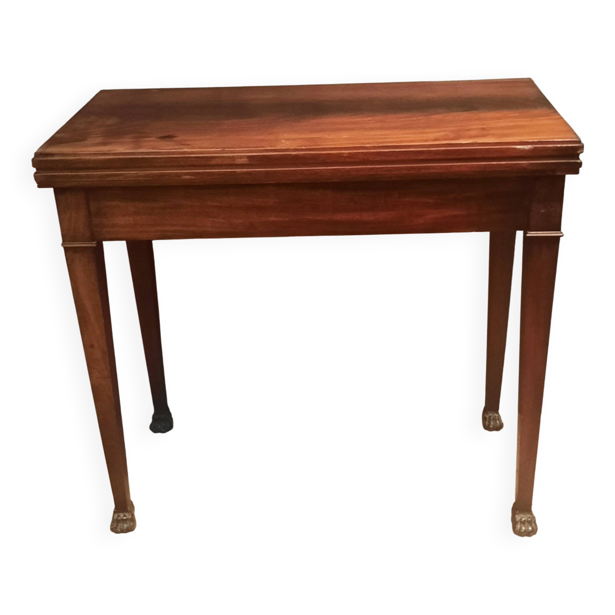 Rectangular console that transforms into a game table.