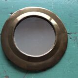 Round brass mirror 19cm