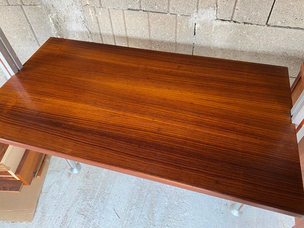 Modular system library Scandinavian teak Roche Bobois 70s