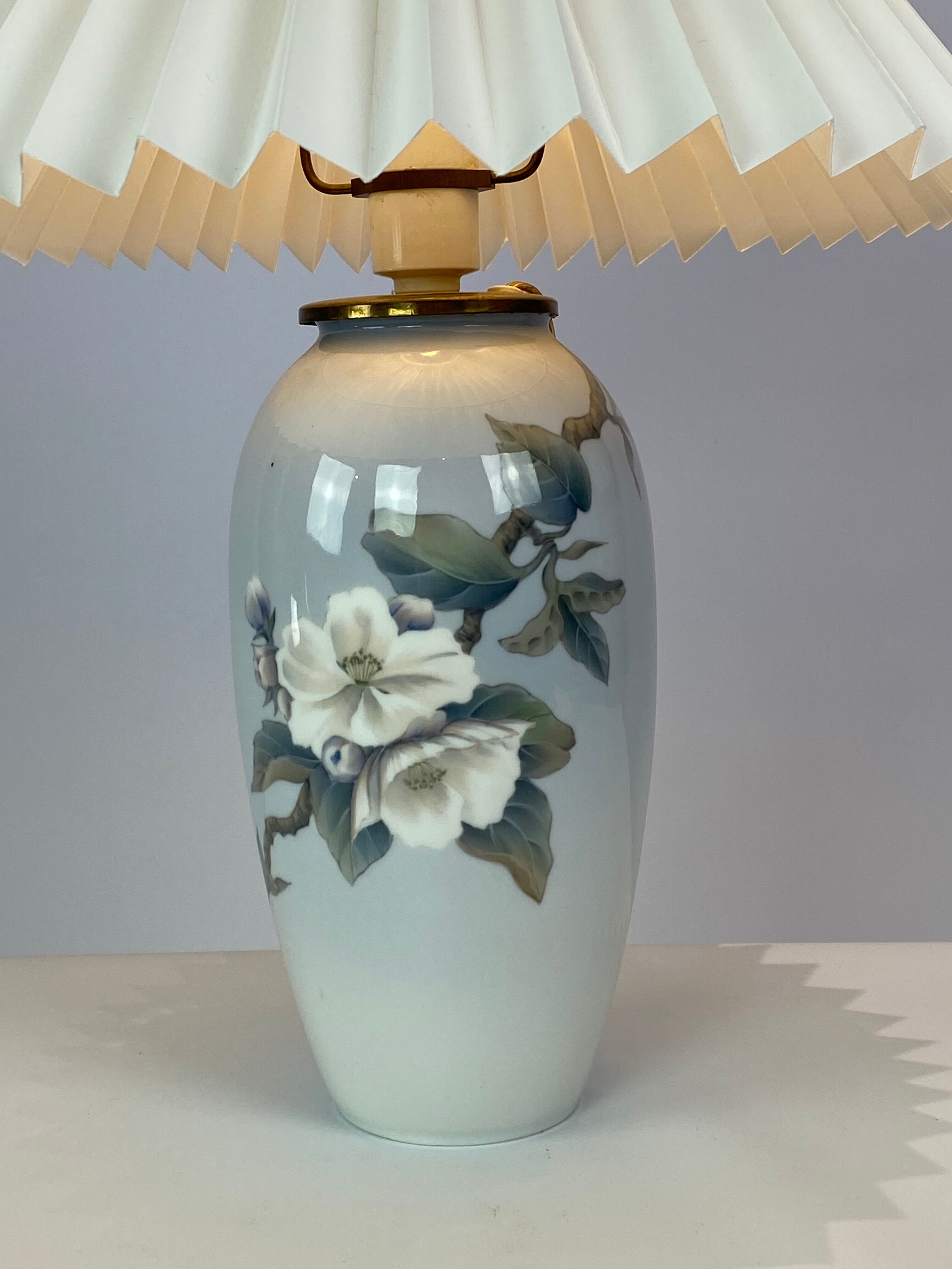 Royal Copenhagen porcelain lamp