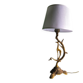 Naturalist Art Nouveau lamp from the early 20th century.