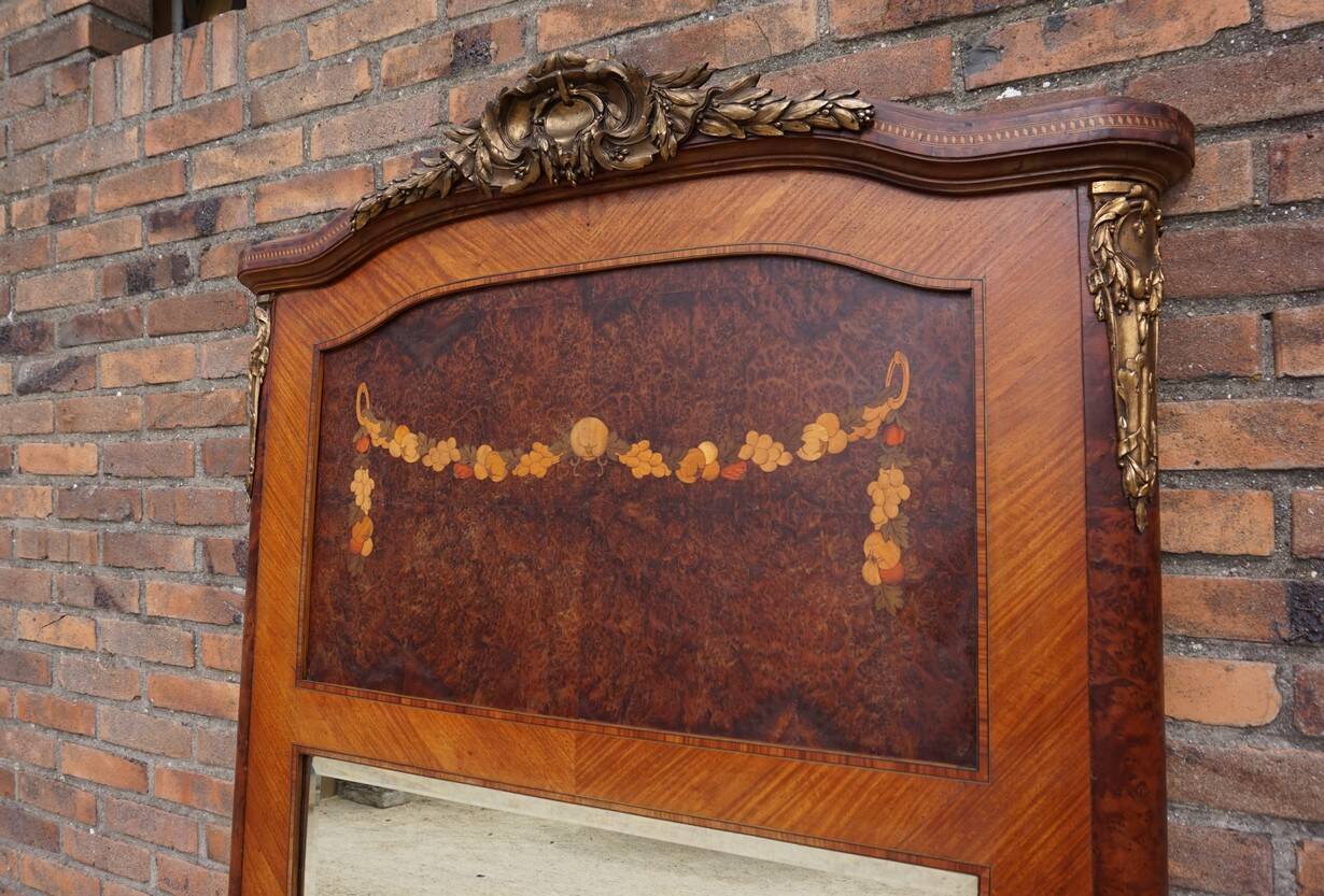 Large 19th Century French Fireplace Mirror