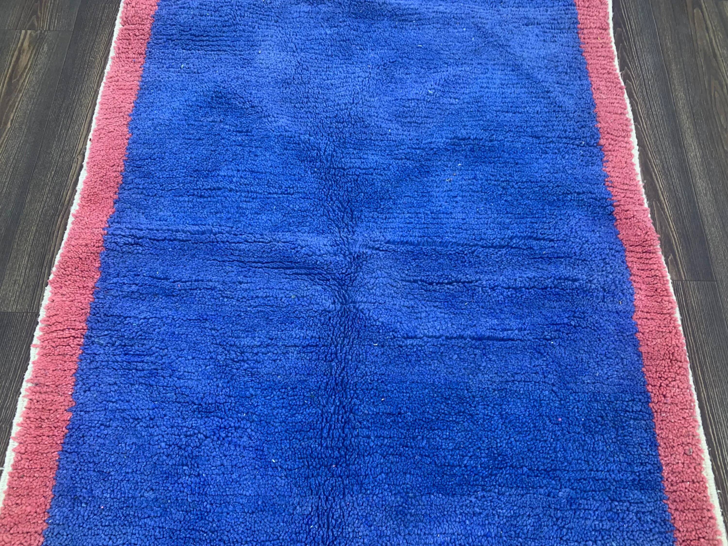 Moroccan rug made of natural wool, handmade, 3x2 m.