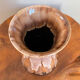 Brown German Fat Lava Style Vase with Drip Glaze, Töpferei Zimmermann