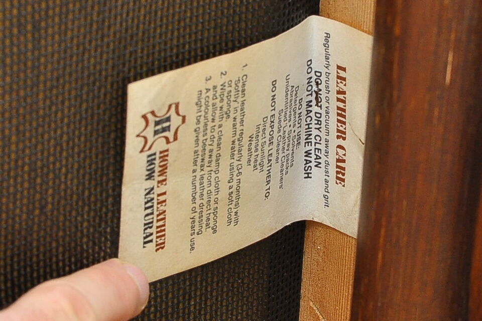 Set of bamboo armchairs with leather seats, 1970s