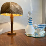 Wooden table lamp 1950