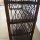 Bookcase - Bibus - 3 levels - woven rattan - bamboo - Vintage - 70s