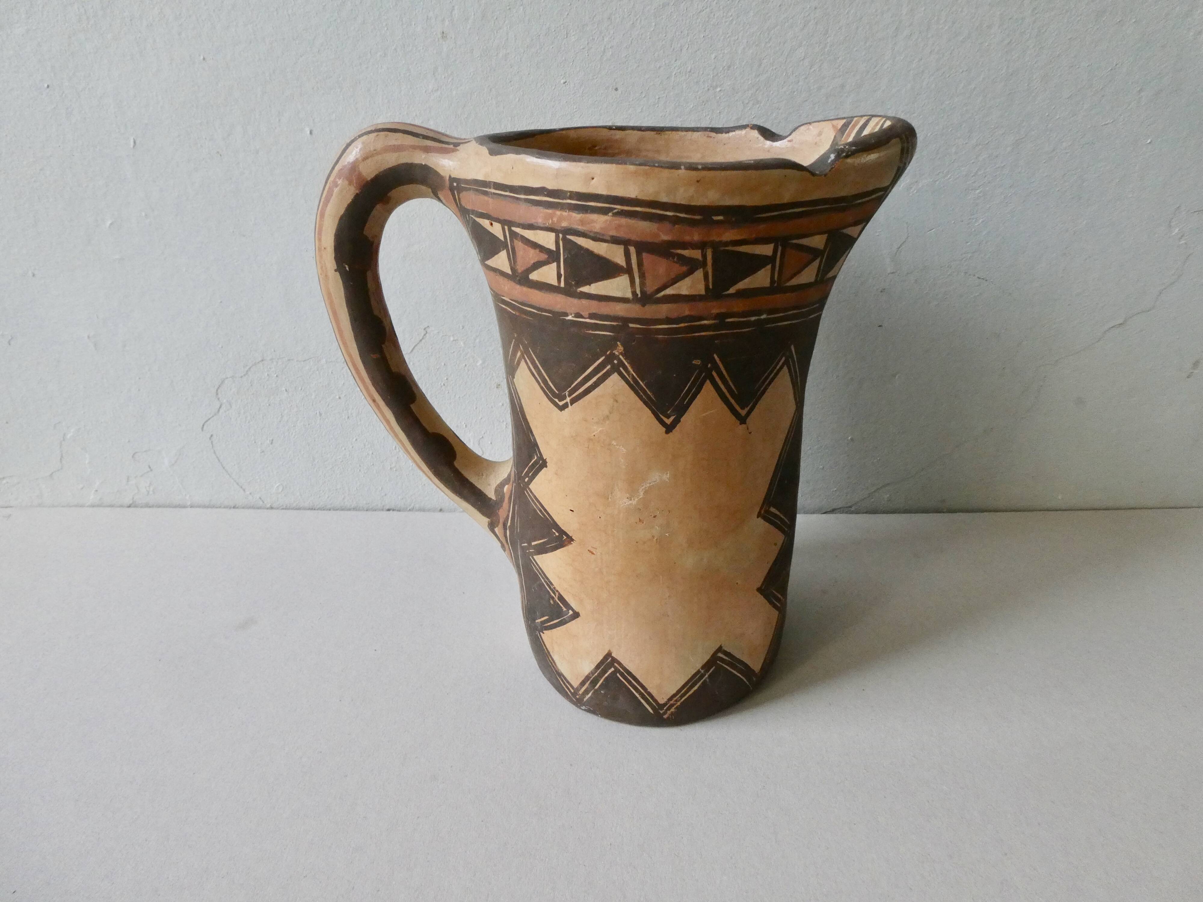 Pitcher Berber Kabyle pottery, folk art
