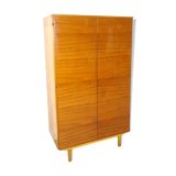 Armoire vintage en placage avec étagères