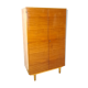 Fineer vintage kledingkast met legplanken