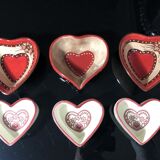 6 heart-shaped ramekins