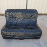 2 seater leather sofa 1970