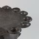Brutalist column flower support, hand-forged and cut with a blowtorch, one of a kind.