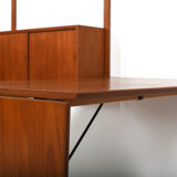 Teak Royal System with conical Desk by Poul Cadovius