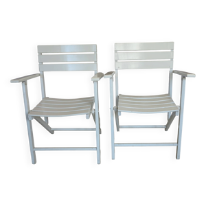 Paire fauteuils - pliants