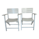 Paire de fauteuils de jardin pliants