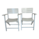 Paire de fauteuils de jardin pliants