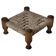 Vintage Footstool wood and rope, 1960s