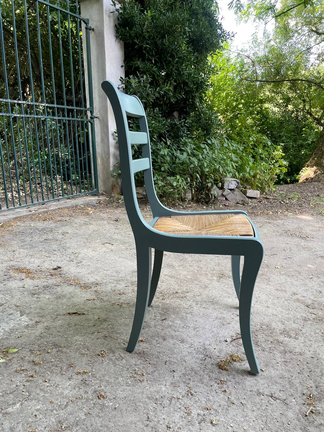 Table and six chairs