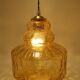 Amber glass pendant light