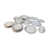 Table service in Emile Bourgeois earthenware, XIXth