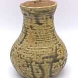 Stoneware vase signed Pierre Lion, Saint-Amand-en-Puisaye.