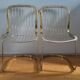 Golden metal chairs Cidue Italy 1970