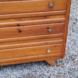 Commode vintage des années 50 pieds compas 3 tiroirs