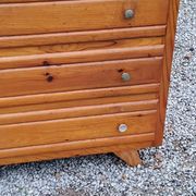 Vintage chest of drawers from the 50s with compass feet and 3 drawers