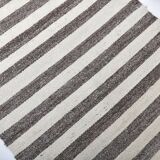 brown cream wool runner kilim , kilim for corridor  76x268 cm