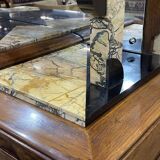 Art Deco period sideboard in oak and marble