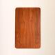 Scandinavian vintage teak nightstand with slatted shelf