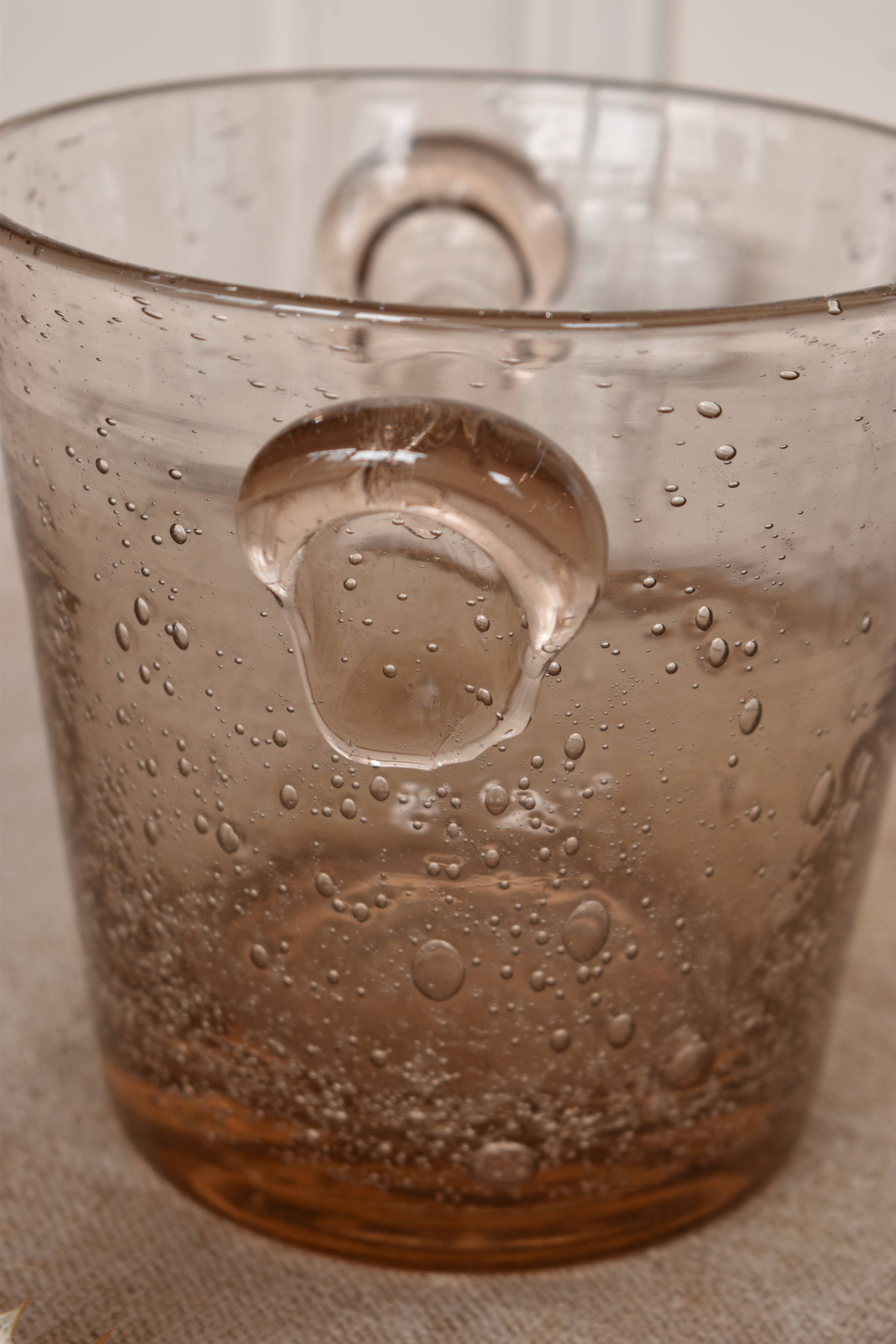 Ice bucket biot old bubble glass