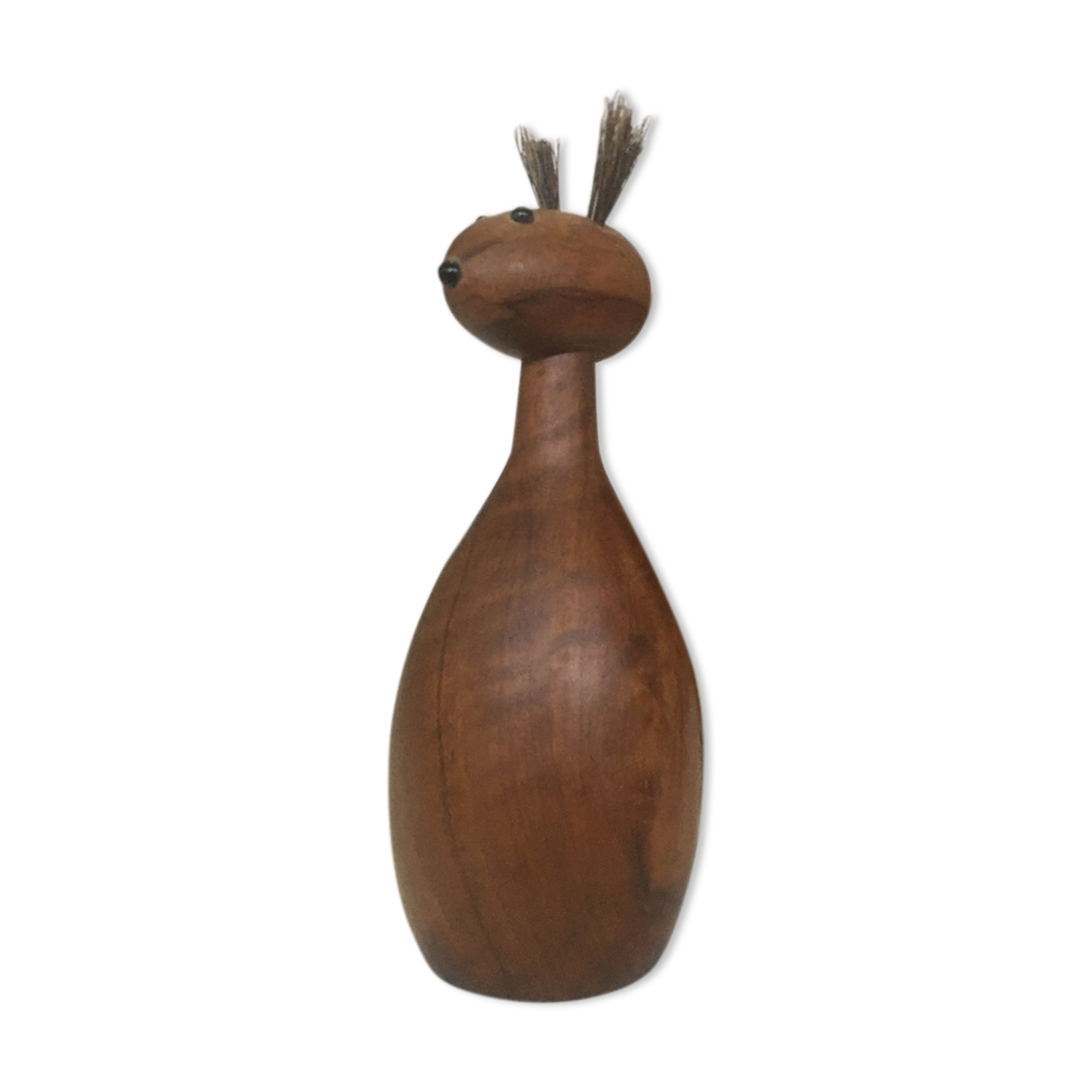 Scandinavian teak squirrel clothing brush