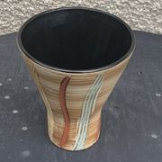 Vase en céramique émaillée hohr made in germany numéroté design et vintage