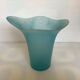 Vase corolle pâte de verre bleu