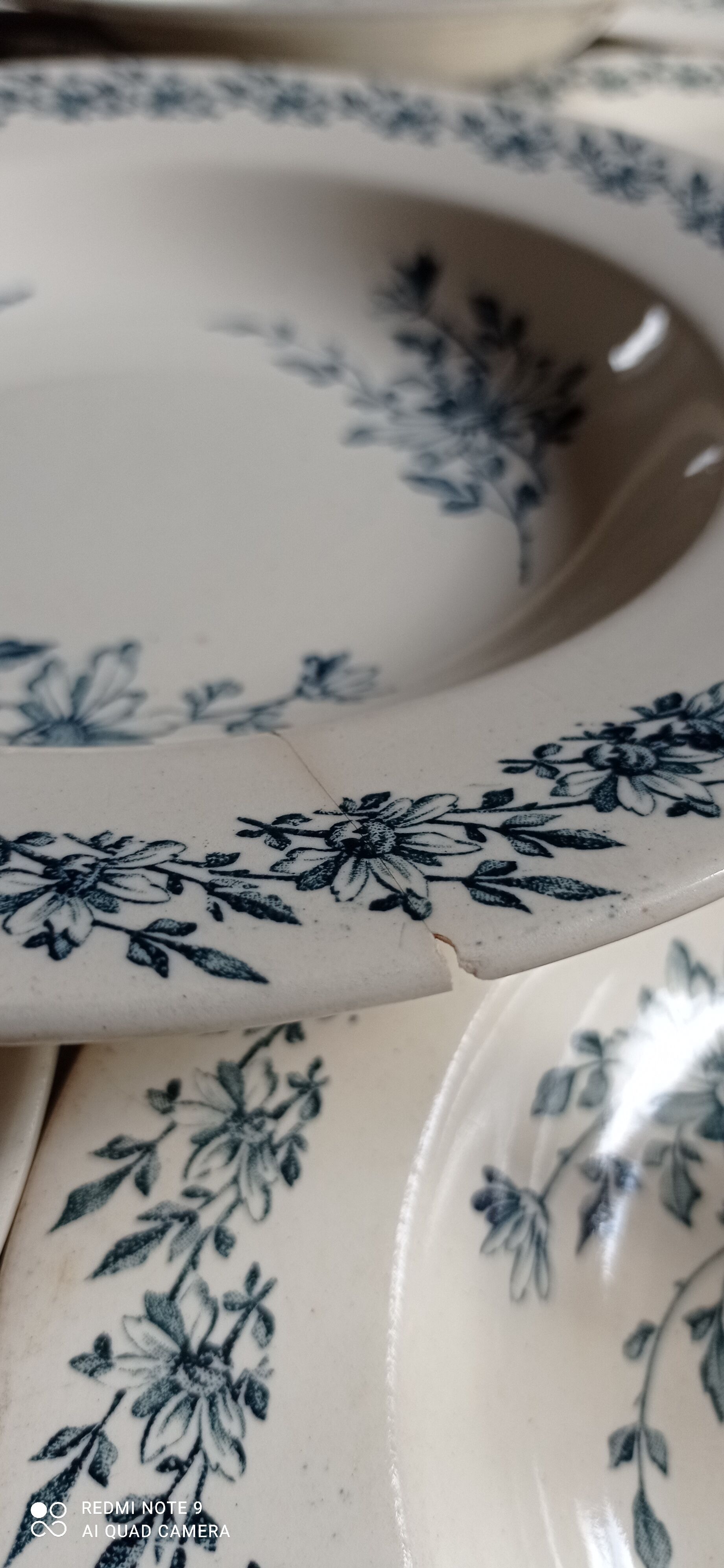 Set of eight iron earth plates