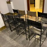 8 chaises "101"  spaghetti par Giandomenico Belotti, Alias