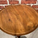Wooden pedestal table
